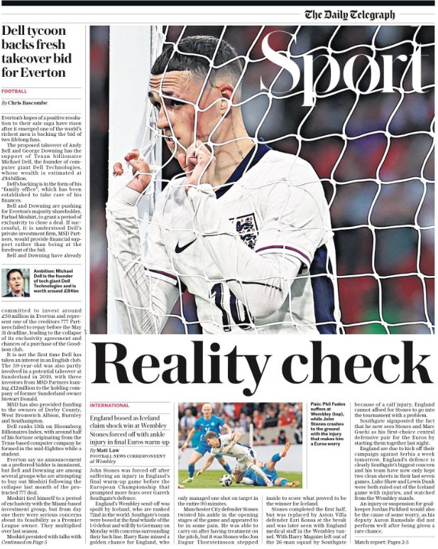 Telegraph back page