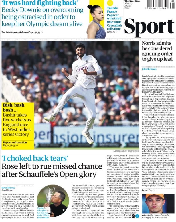 Guardian backmost page