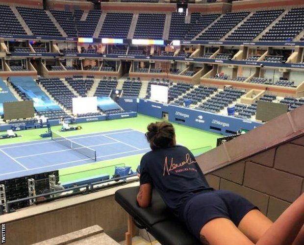 Czech top seed Karolina Pliskova has a private player lounge on Arthur Ashe Stadium