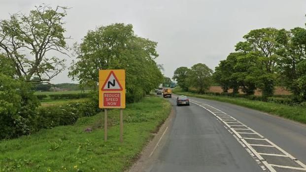 Stretch of A61 in North Yorkshire