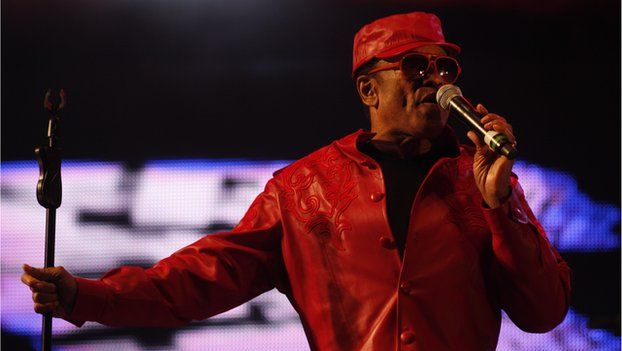 Picture shows Bobby Womack performing on the West Holts Stage at Glastonbury, 2013.