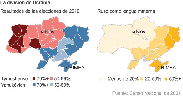 10 mapas que explican la crisis en Ucrania - BBC News Mundo