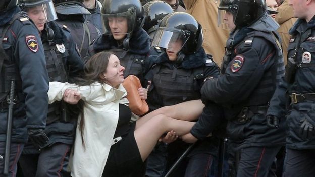 Resultado de imagen para 2017 dia de rusia protestas