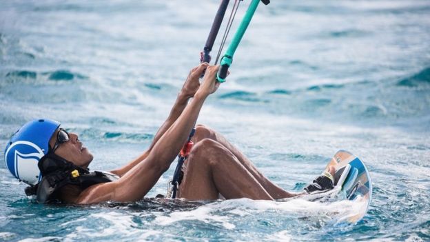 Barack Obama en sus vacaciones en Islas Vírgenes Británicas