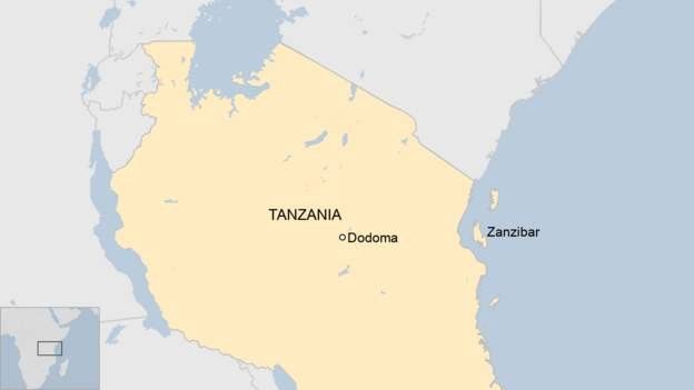 Map of Tanzania and Zanzibar