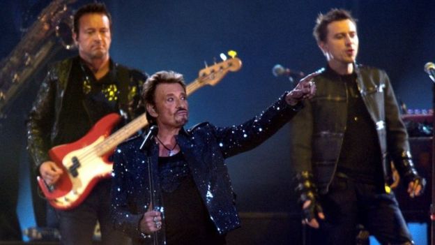 Johnny Hallyday performs in St-Denis, France. Photo: May 2009