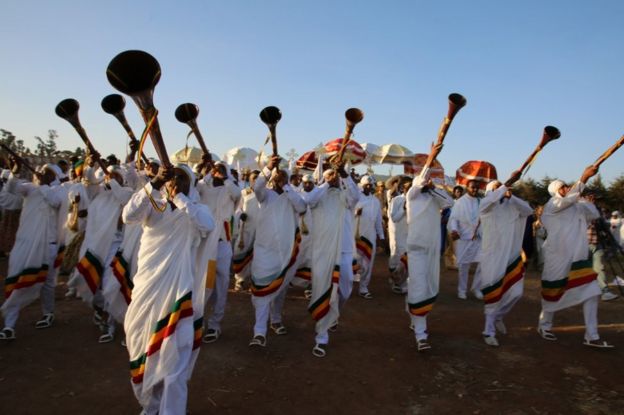 In Pictures Ethiopians Celebrate The Festival Of Timket Bbc News 