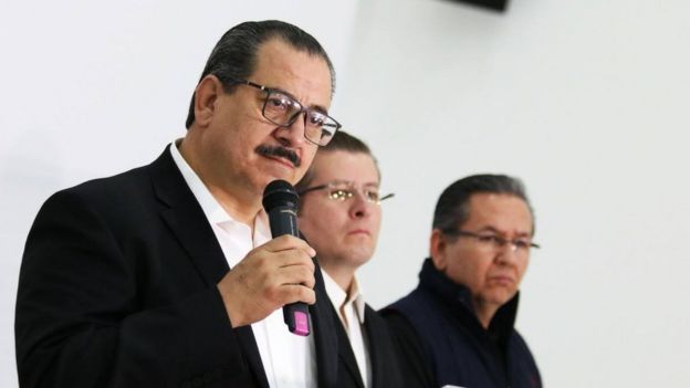 El fiscal Raúl Sánchez en rueda de prensa (Foto: Fiscalía de Jalisco)