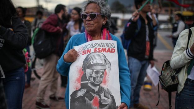 Protestas en Bogotá