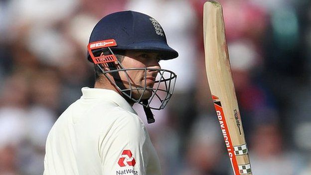 Alastair Cook played 71 runs knock in his final Test match at The Oval (Photo - BBC)
