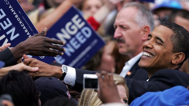 Obama en octubre de 2008