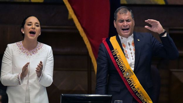 Rivadeneira y Rafael Correa