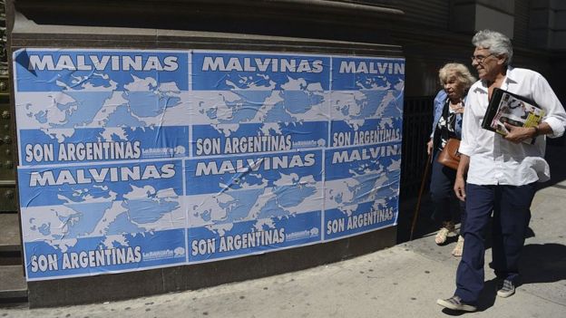 Cartel de Malvinas Argentinas