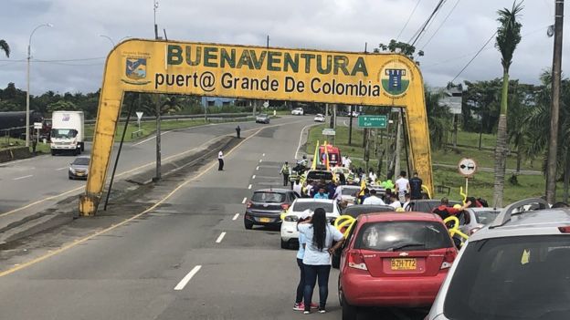 Carretera hacia Buenaventura