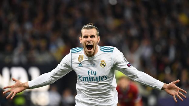 Gareth Bale celebra su gol