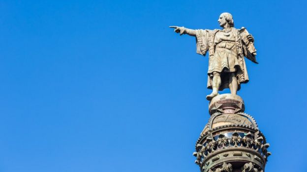 Estatua de Colón en Barcelona