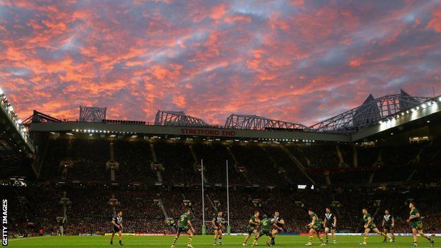 The 2013 Rugby League World Cup final at Old Trafford