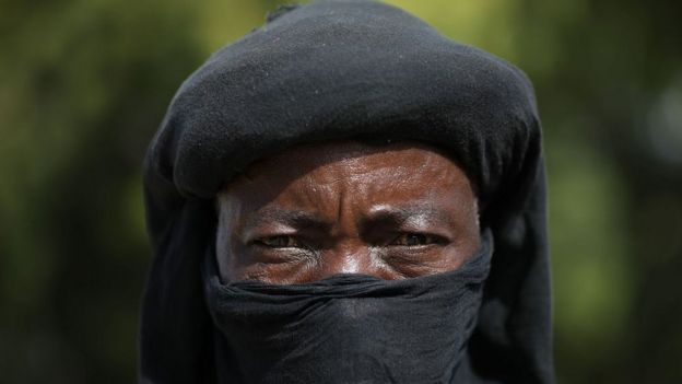 A member of a local vigilante group in Zamfara state