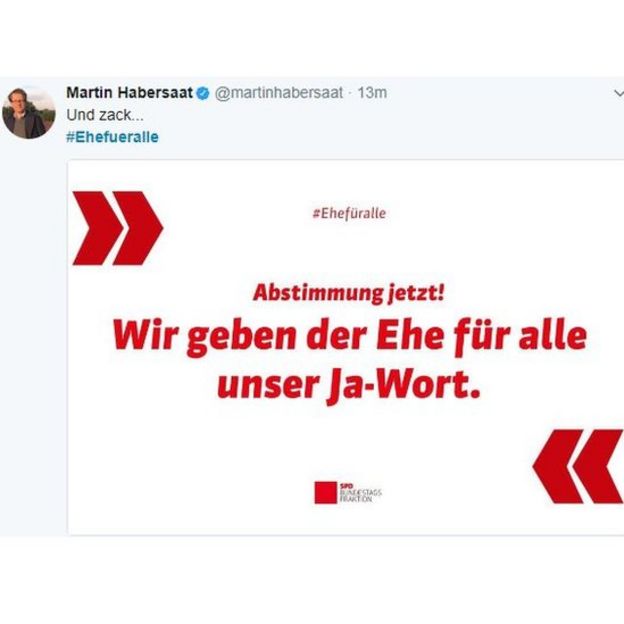 Habersaat tweet