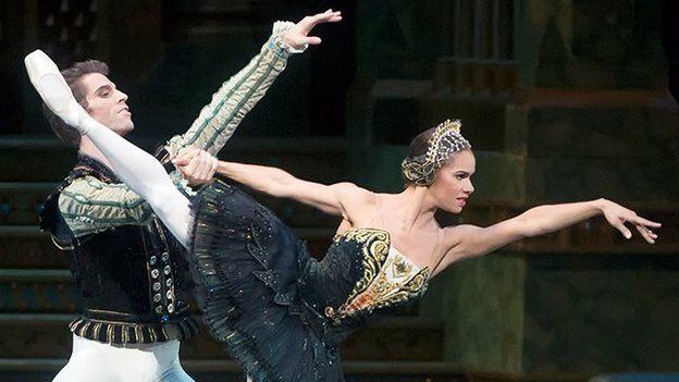 Misty Copeland and James Whiteside appear in Swan Lake at the Metropolitan Opera House