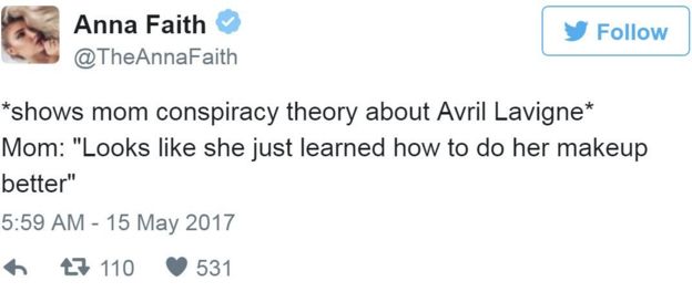 The Avril Lavigne Conspiracy Theory Returns Bbc News