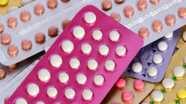 Pacotes de pílula anticoncepcional