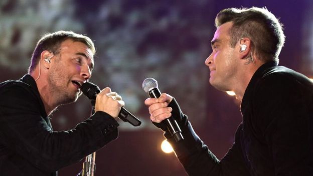 Gary Barlow y Robbie Williams