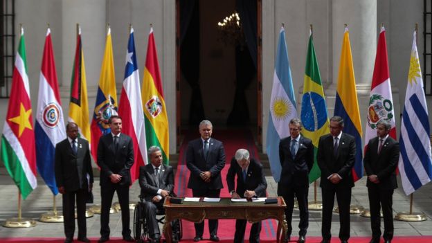 Presidentes assinam acordo para criação do Prosul