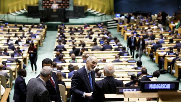 Diplomatas na Assembleia Geral da ONU