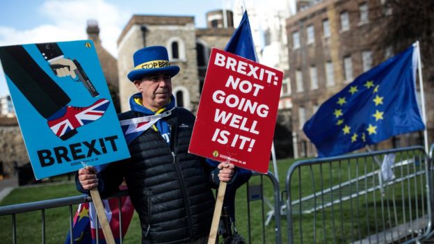 Manifestante anti Brexit