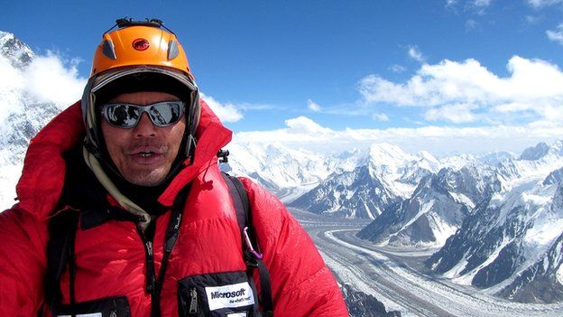 Khoo Swee Chiow at the top of K2