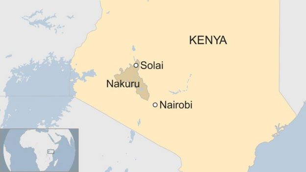 Kenya Solai map