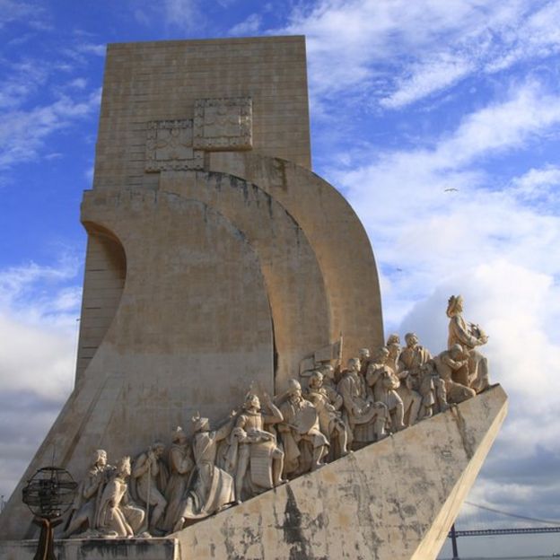 Monumento a los exploradores en Portugal