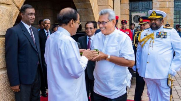 නව ජනපති ගෝඨාභය රාජපක්ෂ වැඩබාරගැනීමේ උත්සවයට හිටපු ජනපති මෛත්රීපාල සිරිසේනත් එක්වේ.