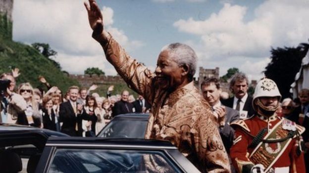 Nelson Mandela in Cardiff 1988