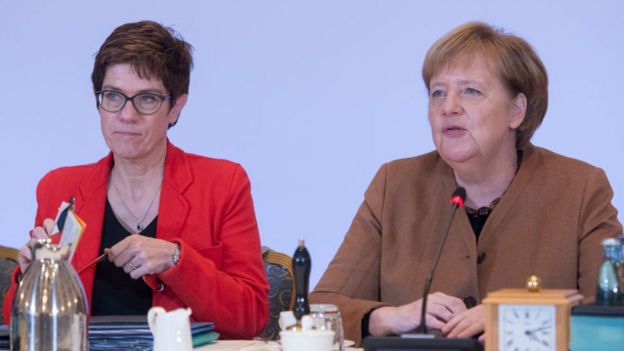 Merkel ve Kramp-Karrenbauer