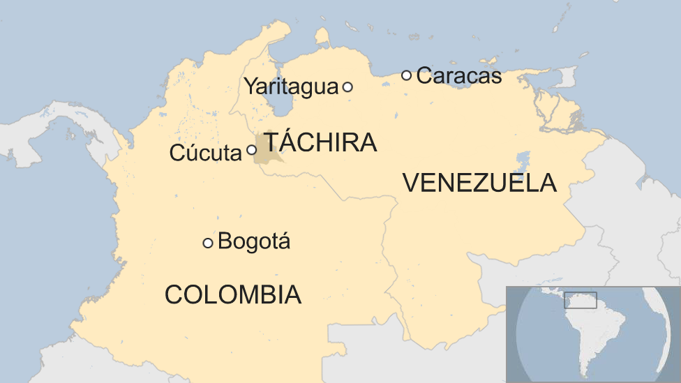 Mapa Cúcuta, Colombia.