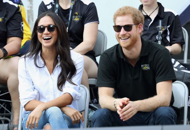 Prince Harry and Meghan Markle in Toronto in 2017