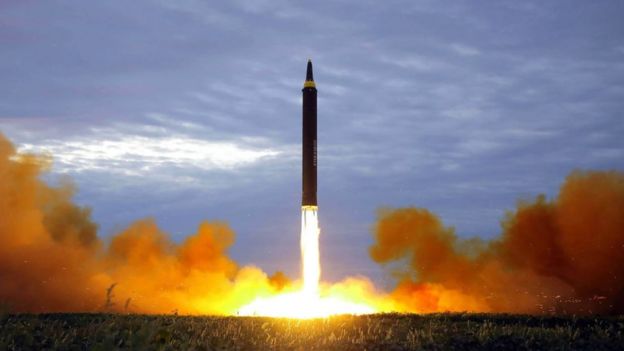 Lanzamiento de un misil de Corea del Norte.