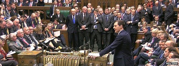 George Osborne speaking to the House of Commons