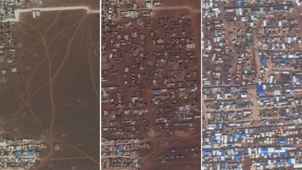 Syria War: Satellite Images Reveal Idlib Destruction And Displacement ...