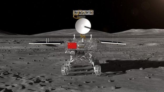 Fotografia da sonda chinesa Chang'e-4