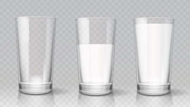 Vasos de leche.