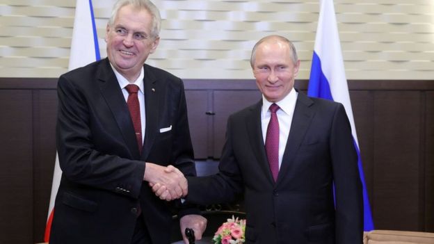 Милош Земан, Владимир Путин