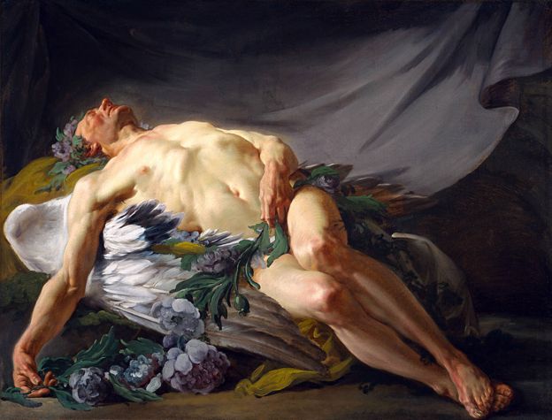 Morpheus, pintado por Jean-Bernard Restout (1732-1797)