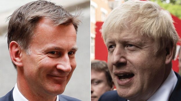 Jeremy Hunt and Boris Johndon