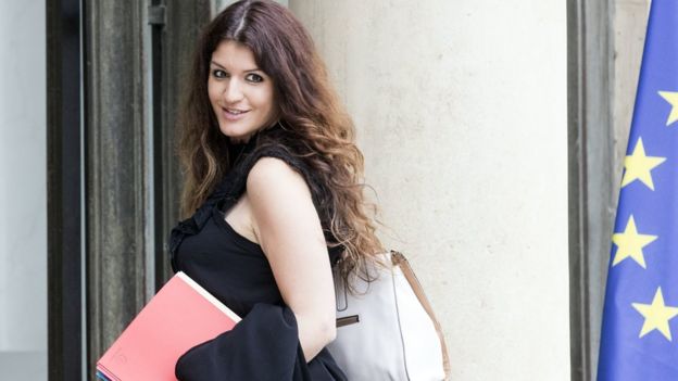 French junior minister in charge of gender equality Marlène Schiappa arrives at the Elysée Palace for a cabinet meeting in Paris, France, 24 May 2017.