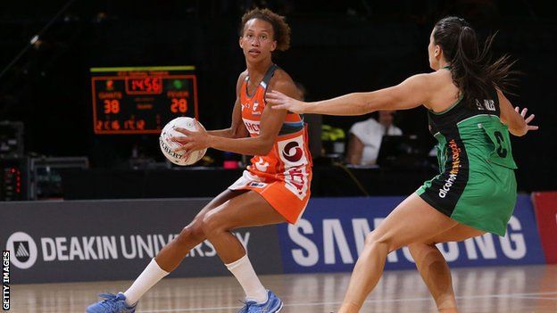 Serena Guthrie playing for Giants