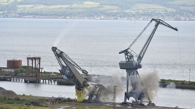 Dry dock brought back to use after two decades - BBC News