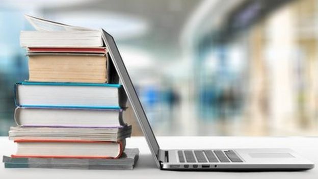 books and laptop